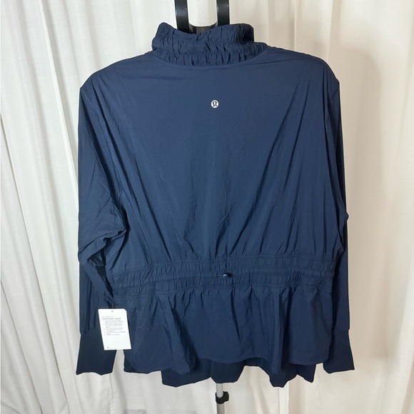 NWT Lululemon Sights Seen Zip Up Jacket Navy Blue Sz 20 Plus Size Activewear - Picture 3 of 9